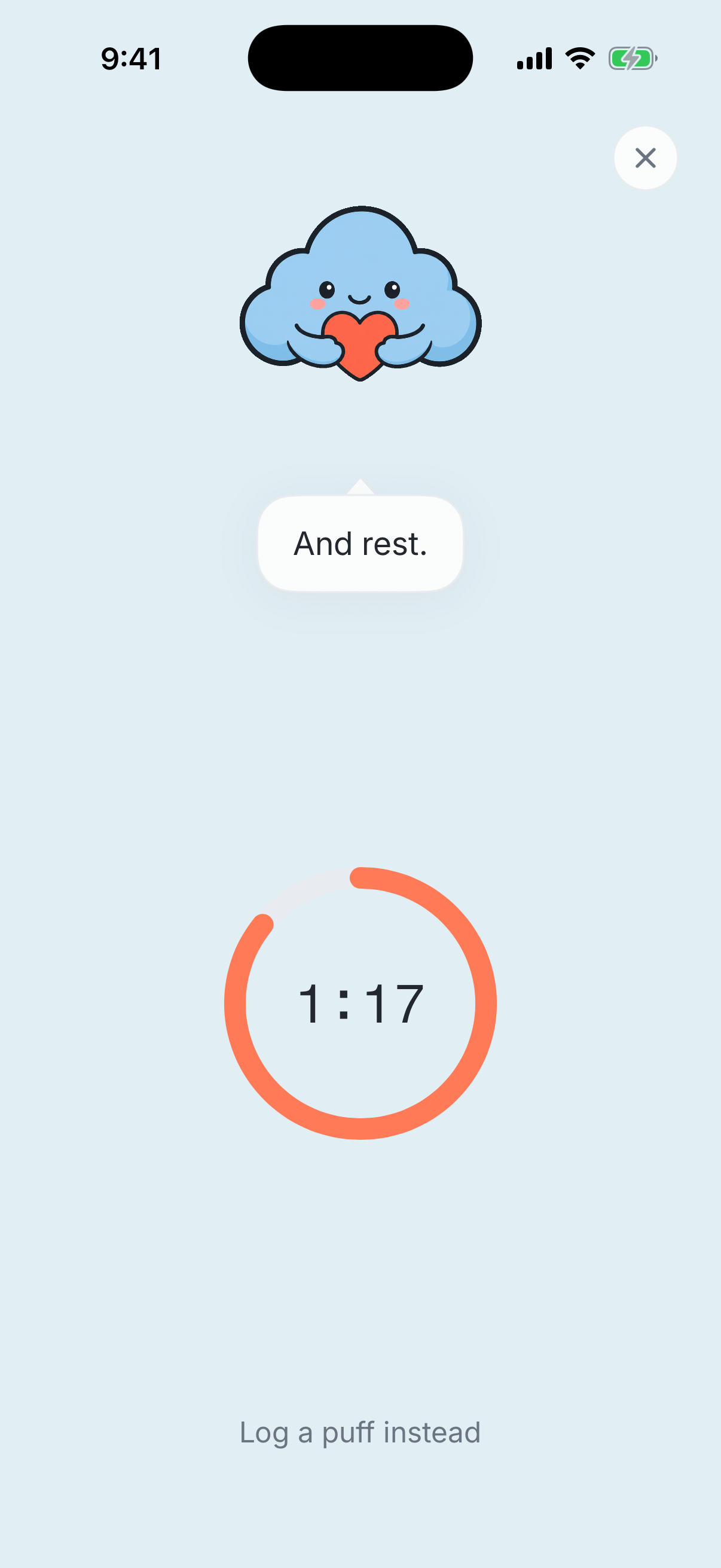 HalfPuff 90-second breathing rescue